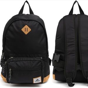 Steve Madden Nylon Black Backpack w/ Detachable Fanny Pack